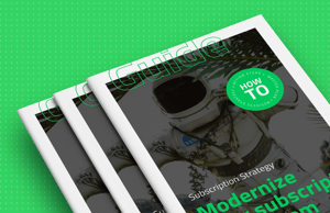 keylight modernize subscription how-to magazine guide stack featuring ecosystem strategy and competitive subscription business messaging on bright green background